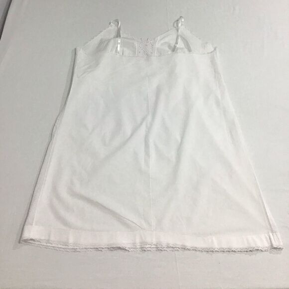 Velrose Vintage Dress Slip White Prairie Style Slip Dress Lingerie USA Made - Picture 4 of 8